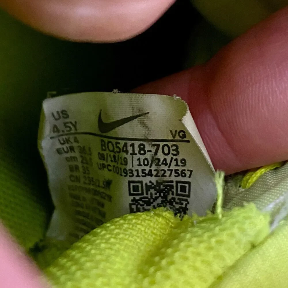 Nike Shoes Youth 4.5Y Yellow Lace Soccer Mercurial Superfly 7 BQ5418-703 Cleats‎